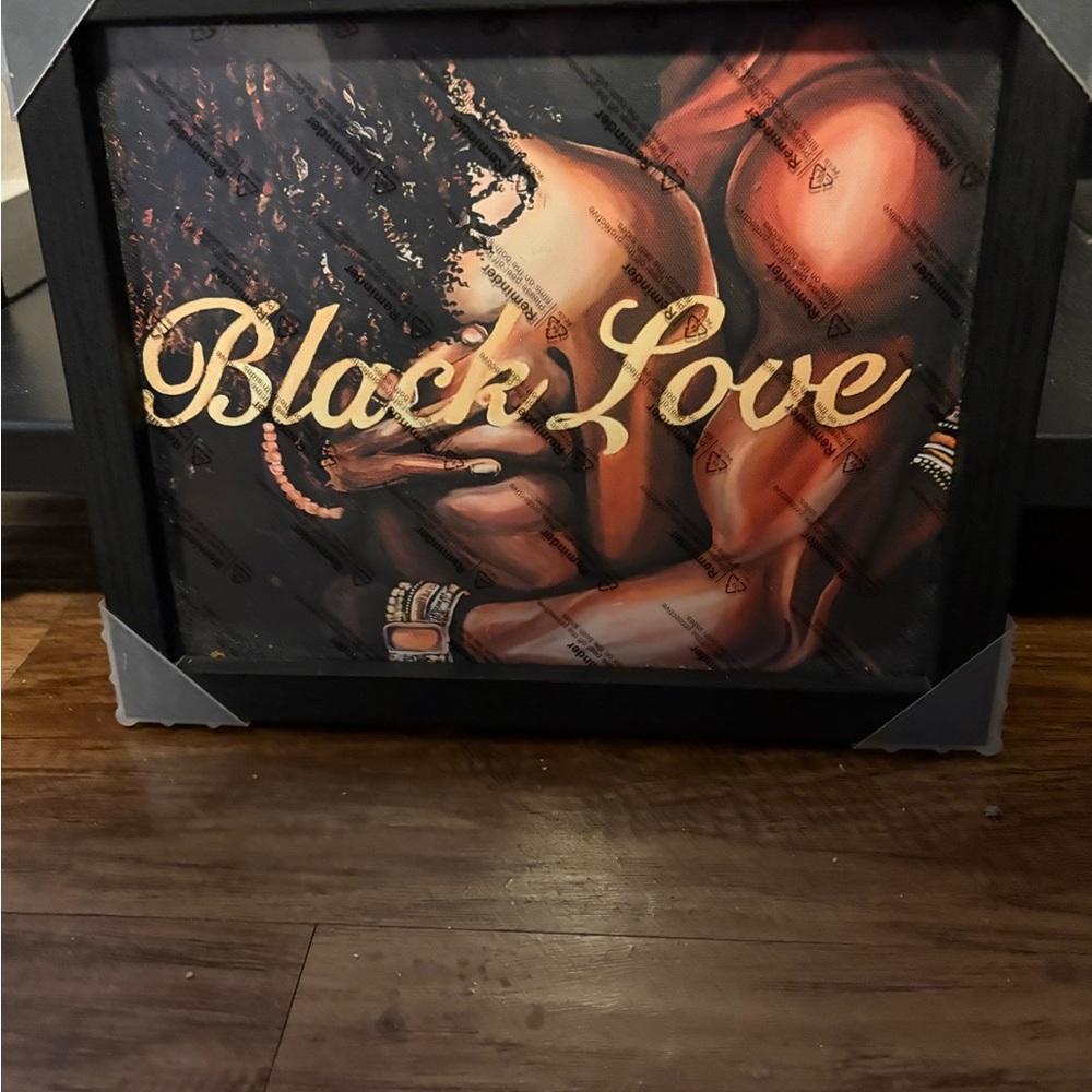 Black Love Wall Art Decor